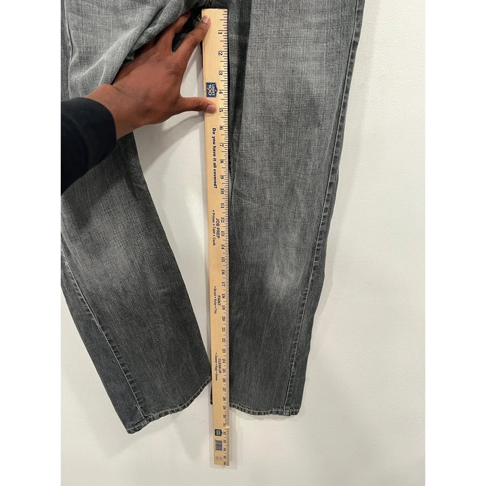 Levi Strauss Jeans 514 Mens Gray Straight Leg Denim Jeans 28x30 S40115 NXHK